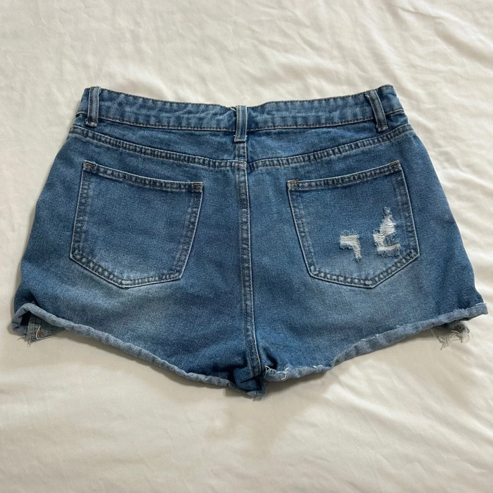 SHEIN distressed denim